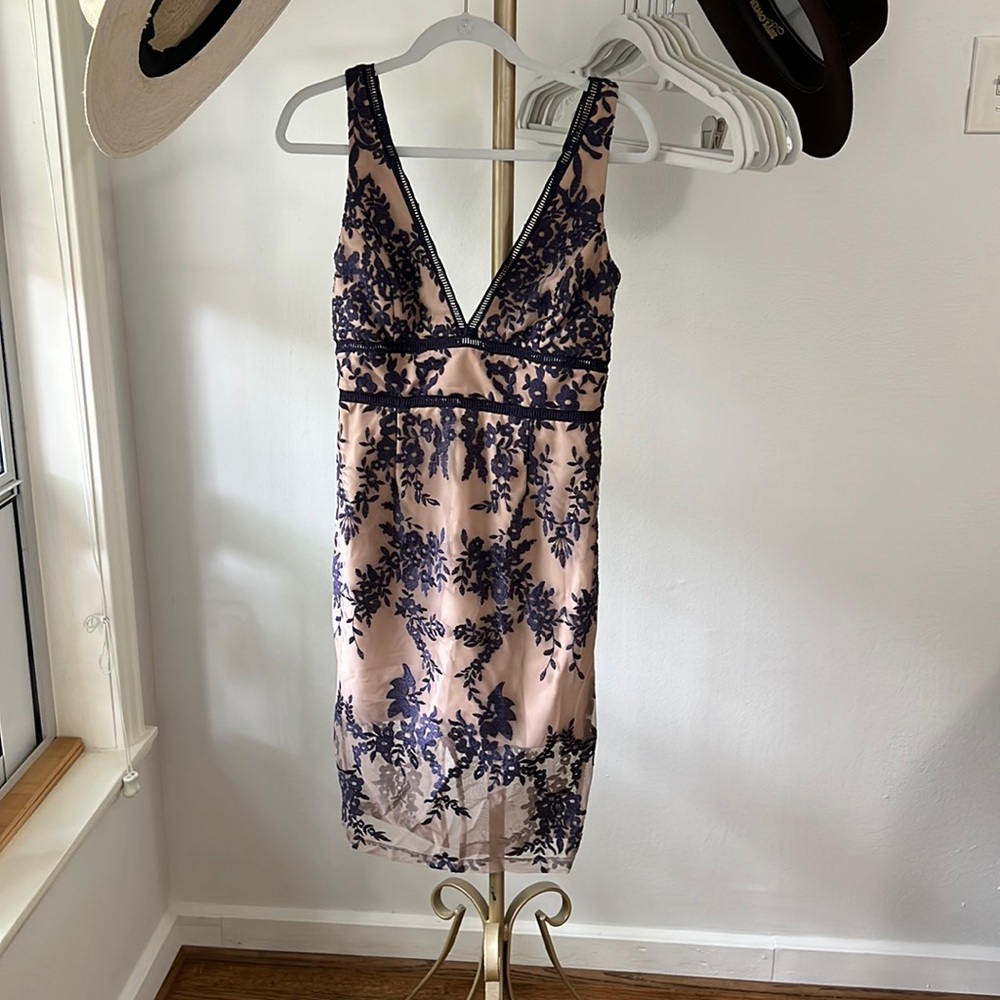 Bardot fitted floral dress